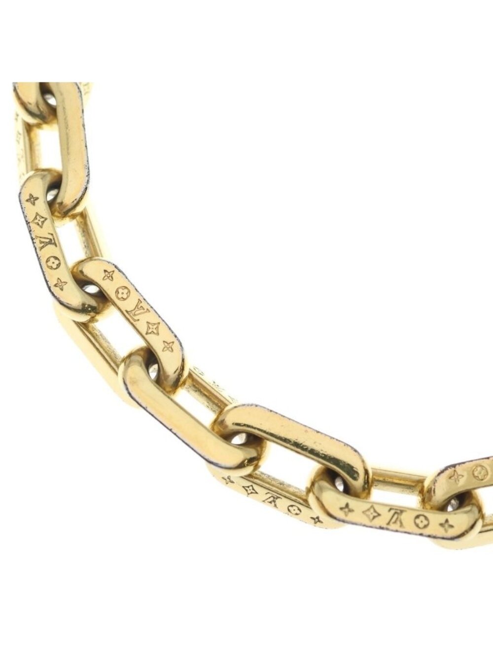 Louis Vuitton Collier LV Edge MM Necklace Chain Gold